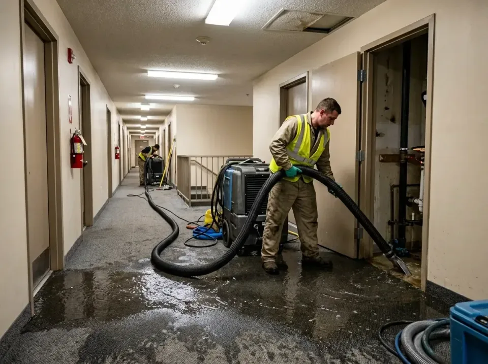 multi-unit-apartment-hallway-f-005 — frequently asked questions, Emergency Burst Pipe Water Extraction & Removal in Jarretts…